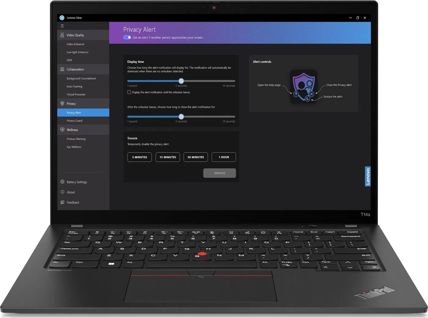 Laptop Lenovo ThinkPad T14s G4 Ryzen 7 PRO 7840U / 32 GB / 1 TB / W11 Pro (21F8002FPB)