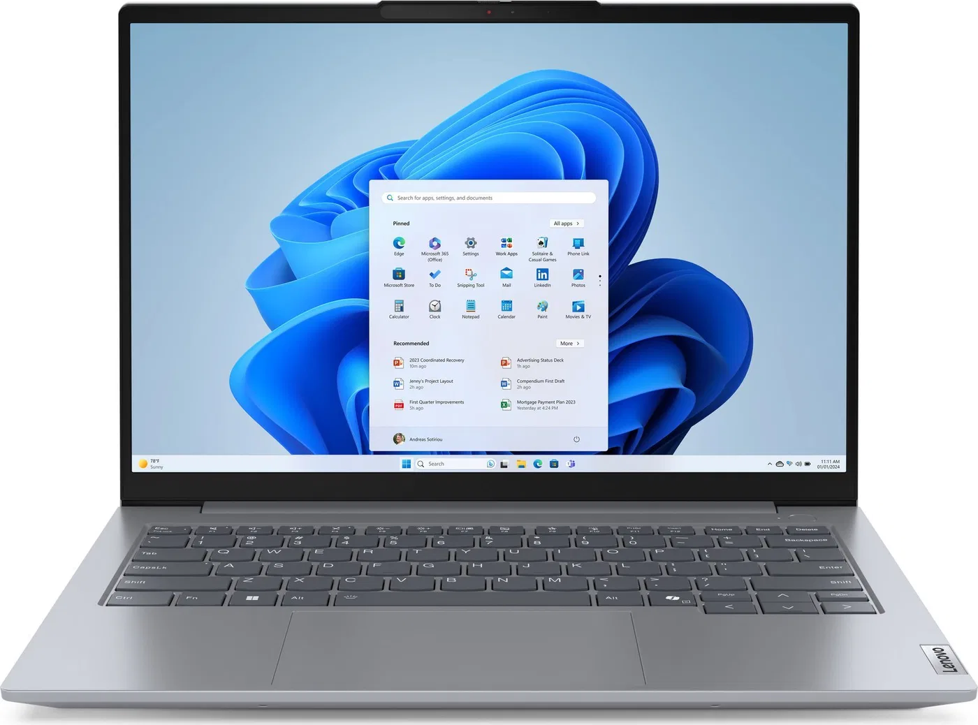 Laptop Lenovo ThinkBook 14 G7 ARP Ryzen 5 7535HS / 16 GB / 512 GB / W11 Pro (21MV002XPB)