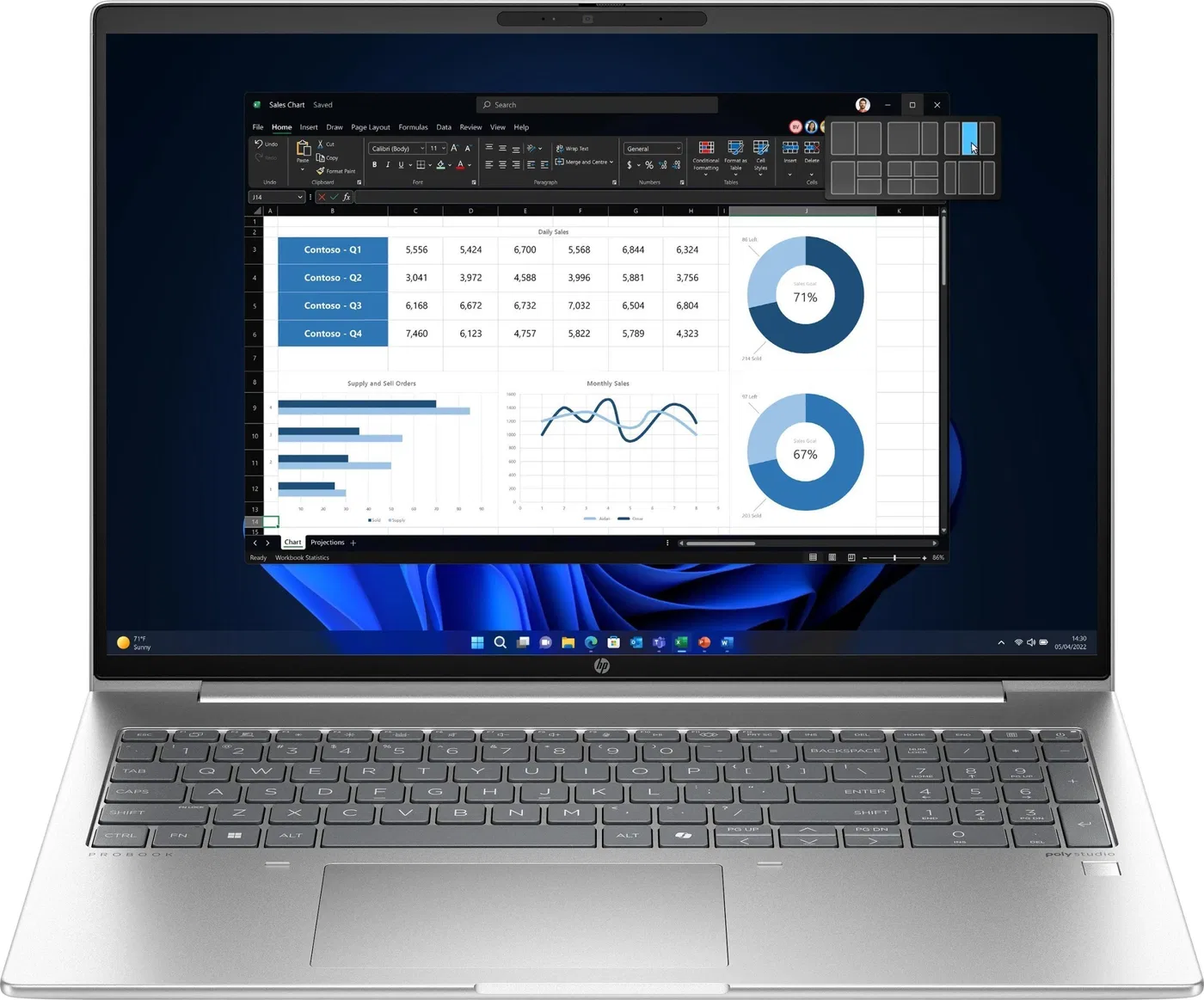 Laptop HP HP INC Notebook 460G11 U7-155U/16''/16/512/W11P/3YROS