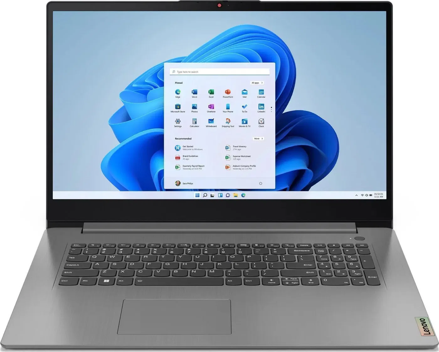 Laptop Lenovo IdeaPad 3 17IAU7 i5-1235U / 16 GB / 512 GB / W11 (82RL00CDPB)