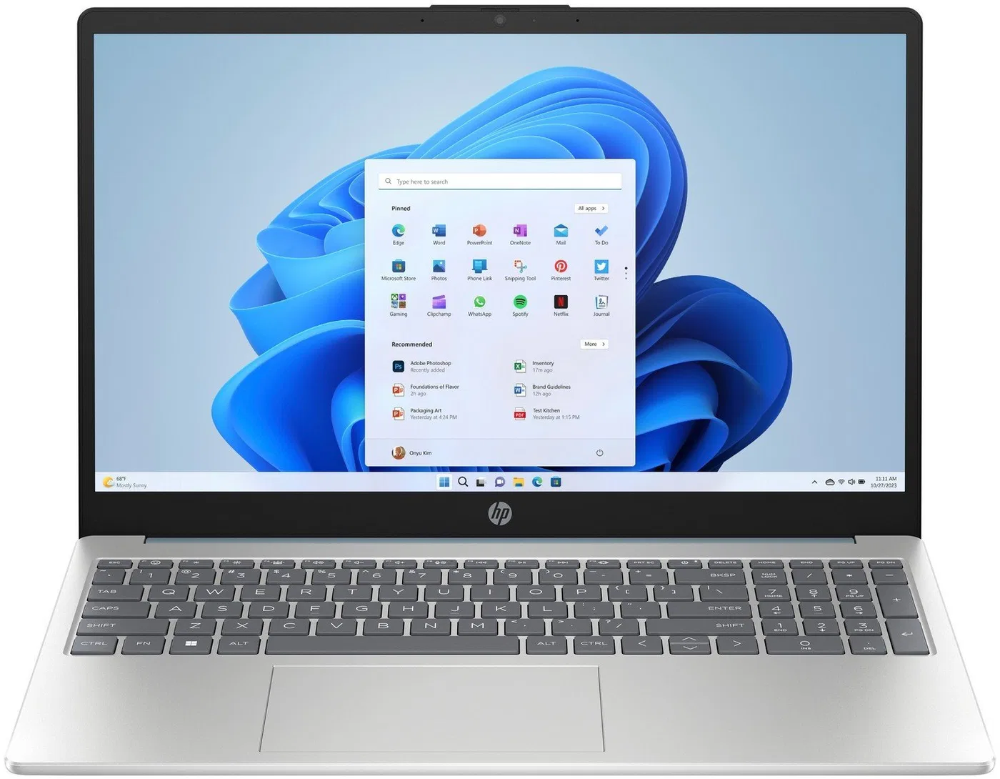 Laptop HP 15-fd0013ds / 9T3X5UA / Intel N200 / 8GB / SSD 256GB / Intel UHD / HD / Win 11 / Niebieski