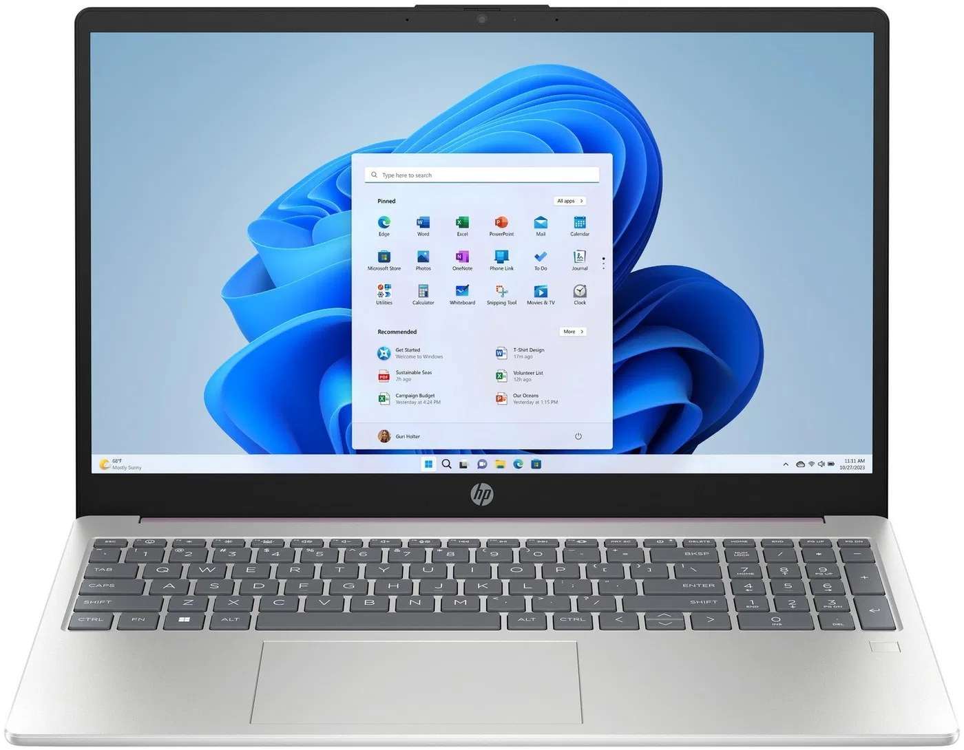 Laptop HP 15-fd0103ds / A93V8UA / Intel N100 / 8GB / UFS 128GB / Intel UHD / 15,6" HD / Win 11 / Fioletowy