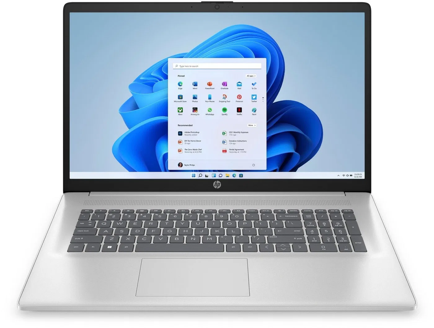 Laptop HP 17-cn2123nr / 8S0F1UA / Intel i3-12 / 12GB / SSD 512GB / Intel UHD / FullHD / Win 11 / Dotyk / Srebrny