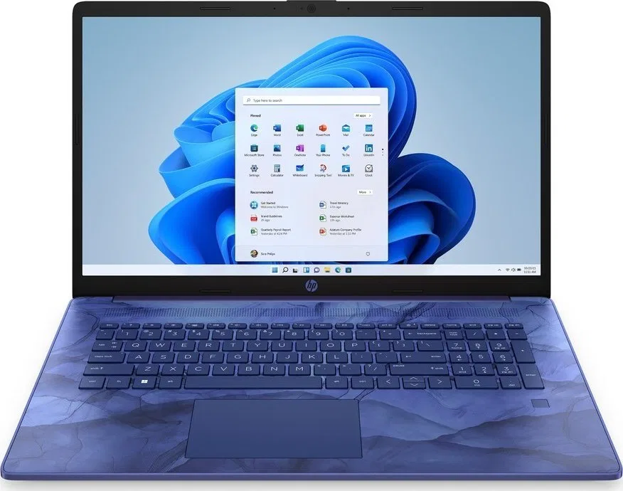 Laptop HP 17-CP2003ds / 7K040UA / AMD Ryzen 3 / 8GB / SSD 256GB / AMD Radeon / HD+ / Dotyk / Win 11 / Niebieski