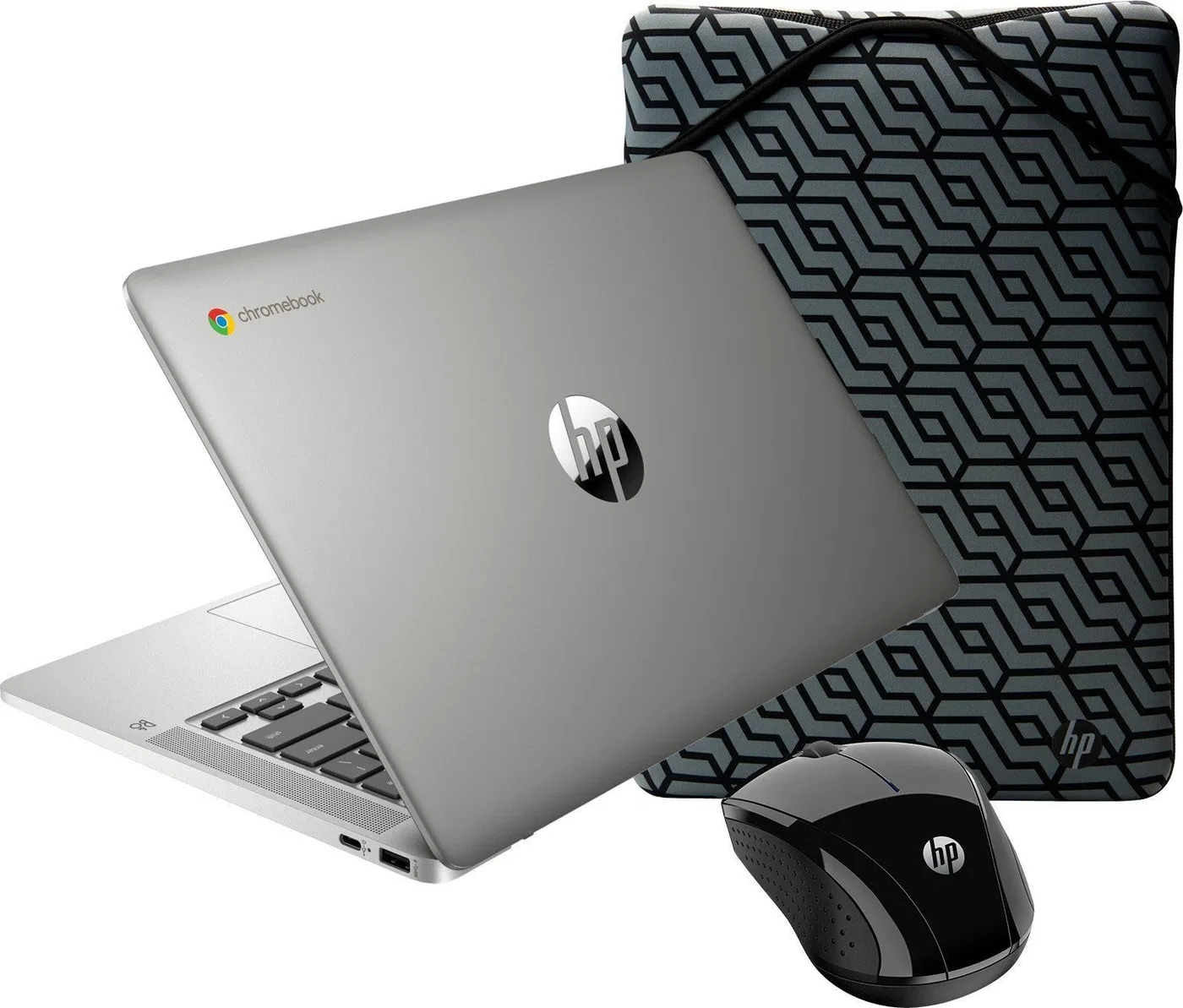 Laptop HP Laptop HP Chromebook 14a-na1083cl / 67U94UA / Intel N4500 / 4GB / eMMC 128GB / Intel UHD / FullHD / Chrome OS / Srebrn