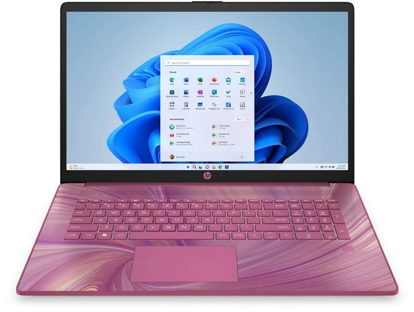 Laptop HP 17-cn0114ds / A9FB2UA / Intel N4120 / 32GB / SSD 2TB / Intel UHD / HD+ / Win 11 / Różowy