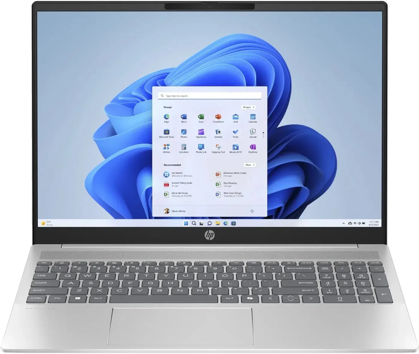 Laptop HP Pavilion 16-ag0054nw / A01G3EA / AMD Ryzen 5 / 16GB / SSD 512GB / Radeon / WUXGA / Win 11 / Srebrny