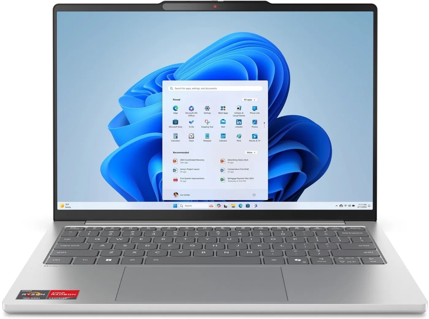 Laptop Lenovo IdeaPad Slim 5 13ARP10 Ryzen 5 7535HS / 16 GB / 512 GB / W11 (83J2001KNT)