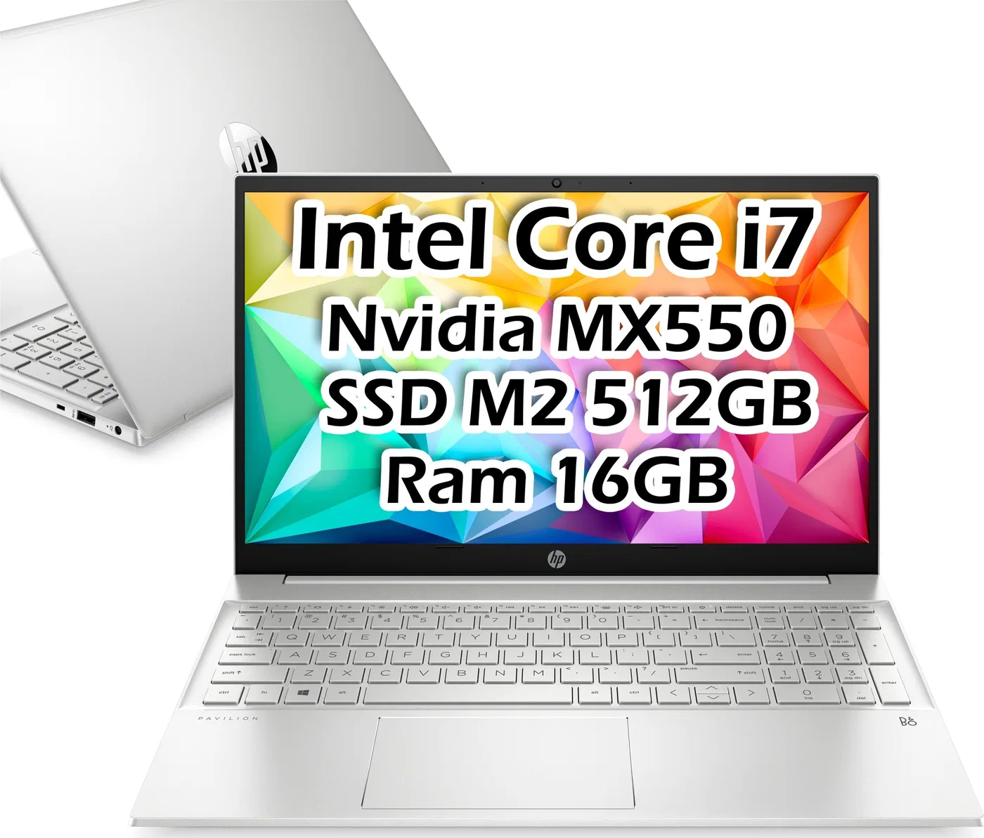 Laptop HP Laptop HP Pavilion 15-eg2013nq 6M344EA Intel i7 / 16GB / SSD 512GB / Nvidia MX550 / FullHD / Win11 / Srebrny