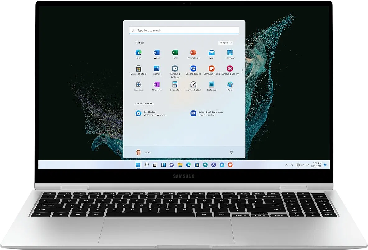 Laptop Samsung Galaxy Book2 Pro NP930QED-KB2CADX i7-1260P/13.3" FHD TouchScreen AMOLED/8GB/SSD 512GB/BT/BLKB/PEN/FPR/x360/Win 11