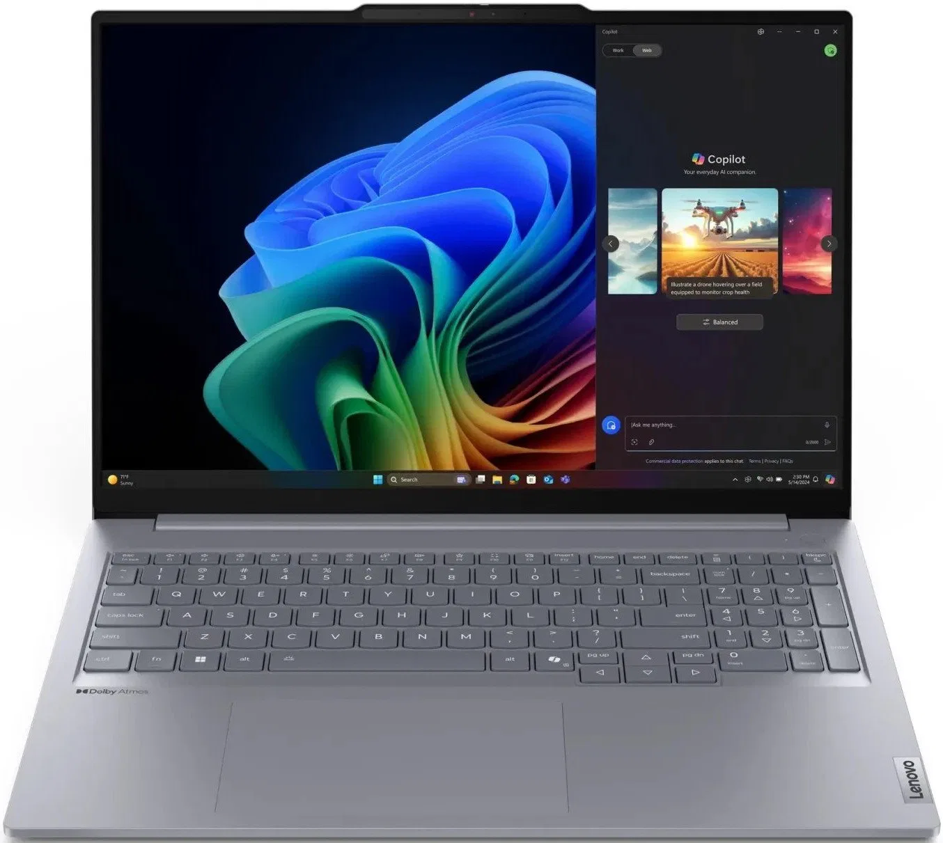 Laptop Lenovo ThinkBook 16 G7 QOY X Plus X1P-42-100 / 32 GB / 512 GB / W11 Pro (21NH001UPB)