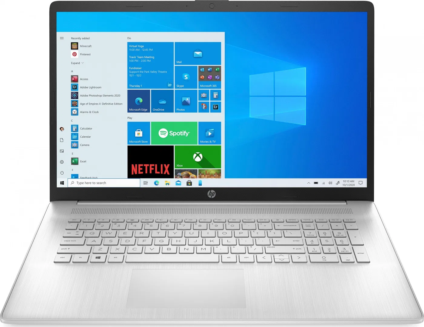 Laptop HP Laptop HP 17-cn0212nw 4P5S3EA Intel i3/8GB/256SSD/Intel Xe/FullHD/Win10/srebrny