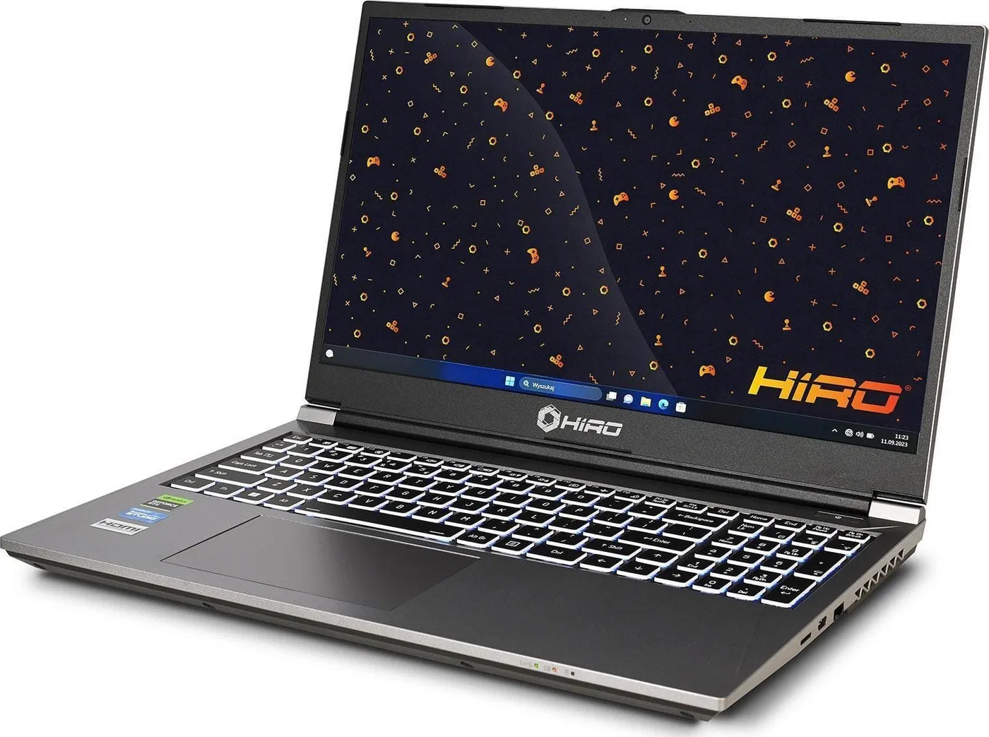 Laptop gamingowy HIRO KX550 15,6'', 144Hz, i7 13620H, RTX 4050 6GB, 16GB RAM, 1TB SSD M.2, W11H
