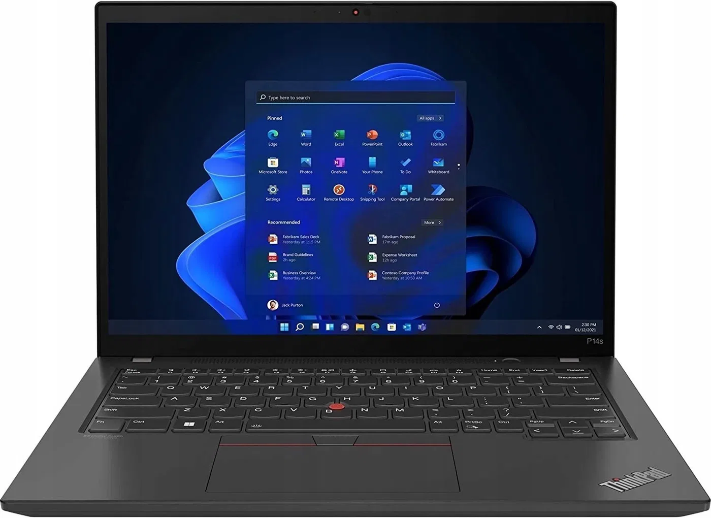 Lenovo ThinkPad P14s Gen 3 i7-1280P 48GB 1TB SSD Quadro T550 DOTYK 11Prof