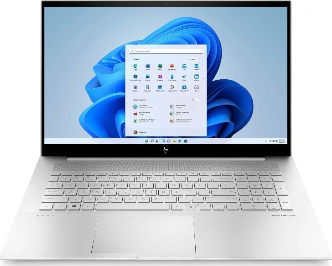 Laptop HP Envy 17-ch0220nd i7-1165G7 / 32 GB / 1 TB SSD + 1 TB HDD / W11 Pro (402K9EA)