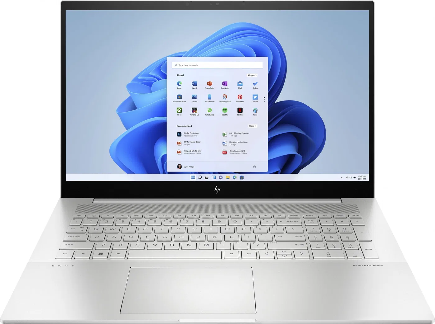Laptop HP Laptop HP ENVY 17-cr0024nw / 712P8EA / Intel Core i7 / 16GB / 512GB SSD / RTX 2050 / FullHD / Win 11 / Srebrny
