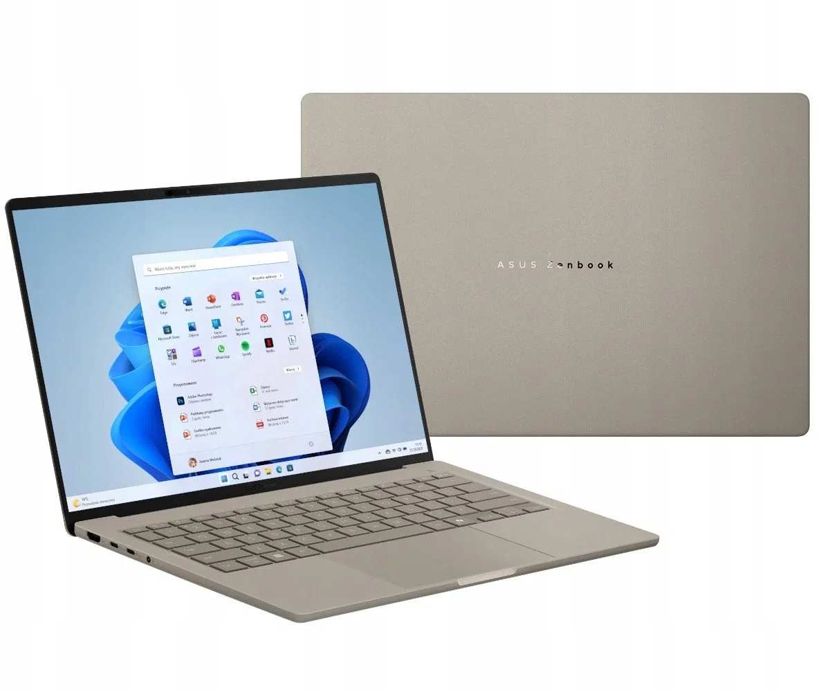 Laptop ASUS Zenbook A14 UX3407RA-QD028W Snapdragon X Elite X1E-78-100 14" FHD+ 0,2ms 32GB 512SSD W11