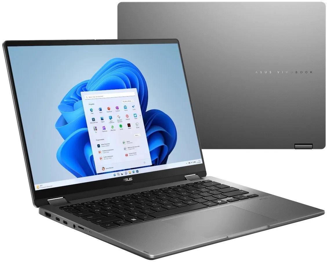 Laptop 2w1 ASUS Vivobook 14 Flip OLED TP3407SA-QL006W Ultra 7 258V 14" FHD+ Touch 0,2ms 32GB 1000SSD W11