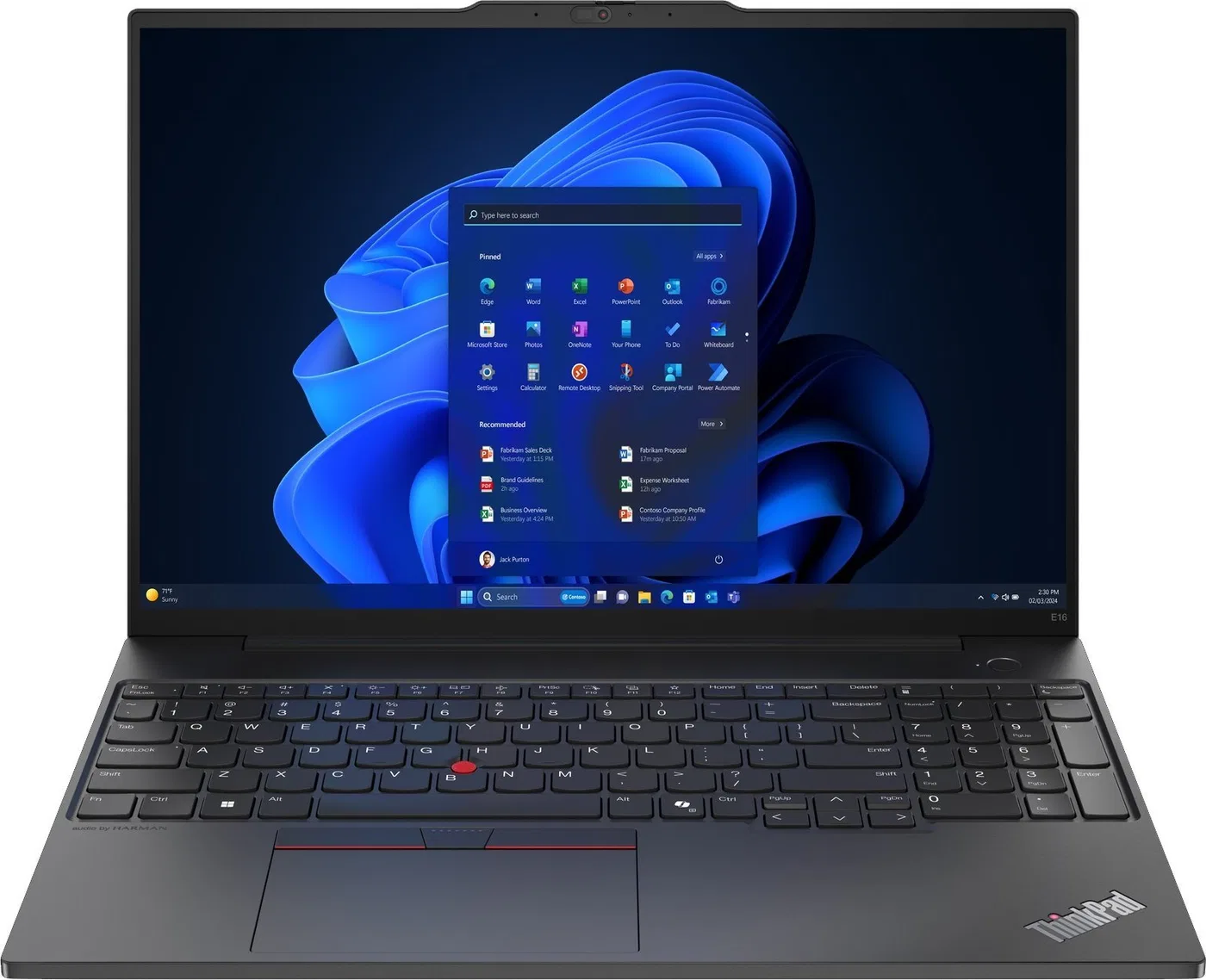 Laptop Lenovo ThinkPad E16 G1 i7-1355U / 8 GB / 512 GB / W11 Pro (21JN0073US)