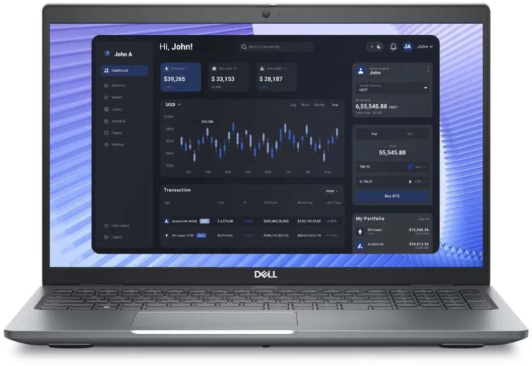 Laptop Dell Dell Precision Workstation 3590 Ultra 7 155H /32GB 1x32/ 1TB M.2 PCIe/ 15.6" FHD/RTX 500 ADA 4GB/EST backlit KB/ W11