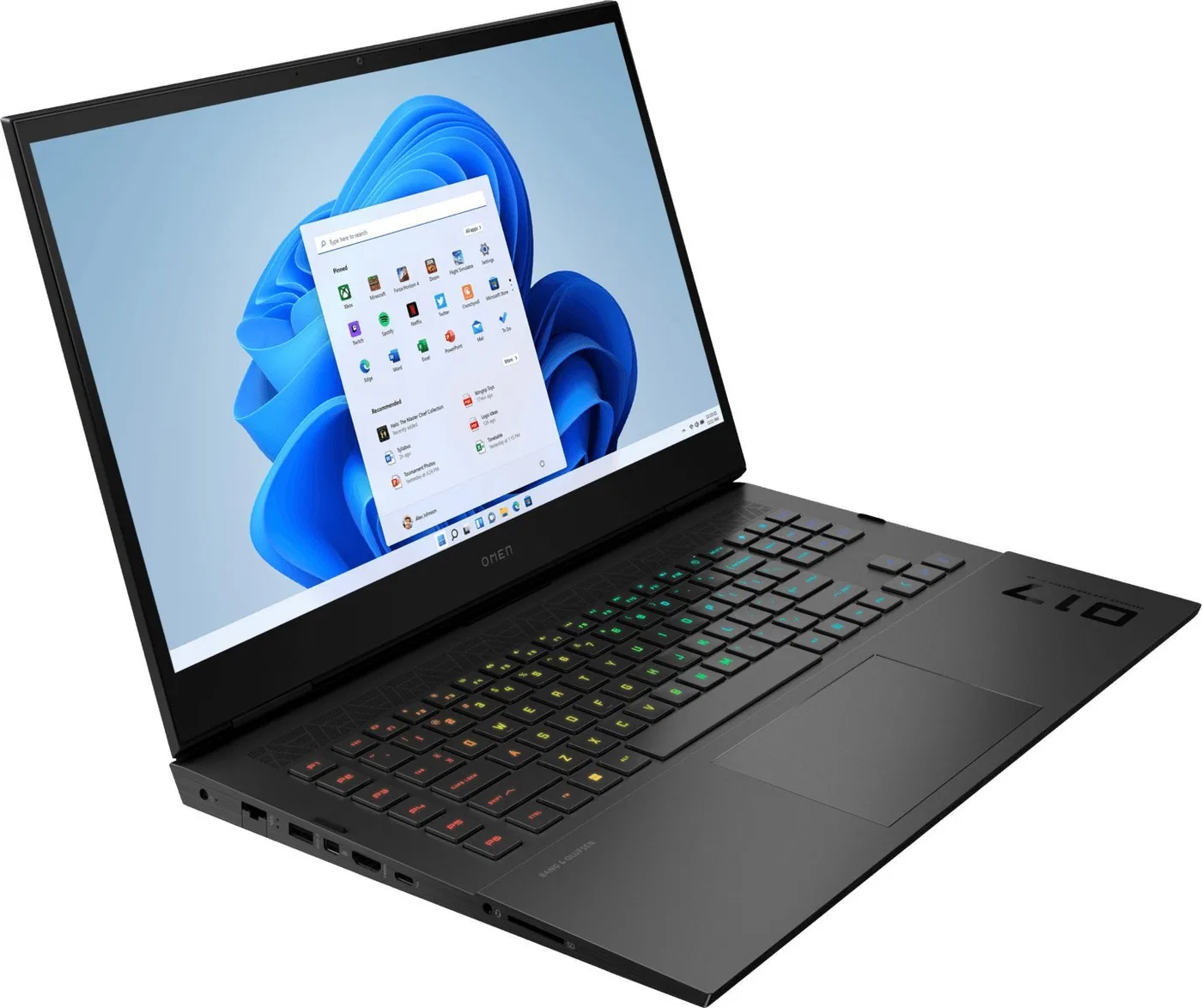 Laptop HP Laptop Omen HP 17-ck1000nt / 6H6Q3EA / Intel i9 / 32GB / SSD 1TB / Nvidia RTX 3080 Ti / QHD / 165Hz / Win 11 / Czarny