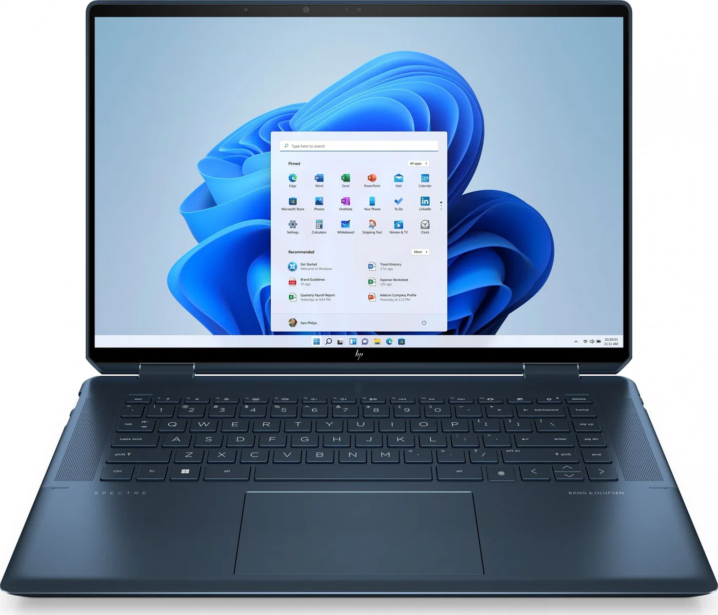 Laptop HP Laptop HP Spectre x360 16-f1024nw / 712F3EA / Intel i7 / 16GB / SSD 1 TB / Intel Xe / QHD+ / Win 11 Pro / Niebieski