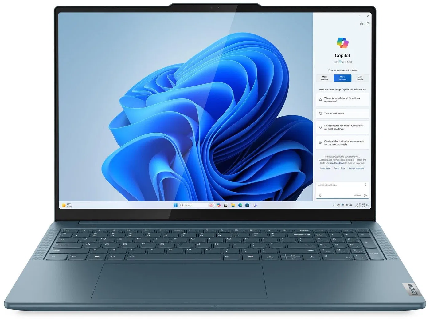 Laptop Lenovo Yoga Pro 9 16IMH9 Ultra 7 155H / 16 GB / 1 TB / W11 Pro / RTX 4060 / 165 Hz (83DN009KMH)