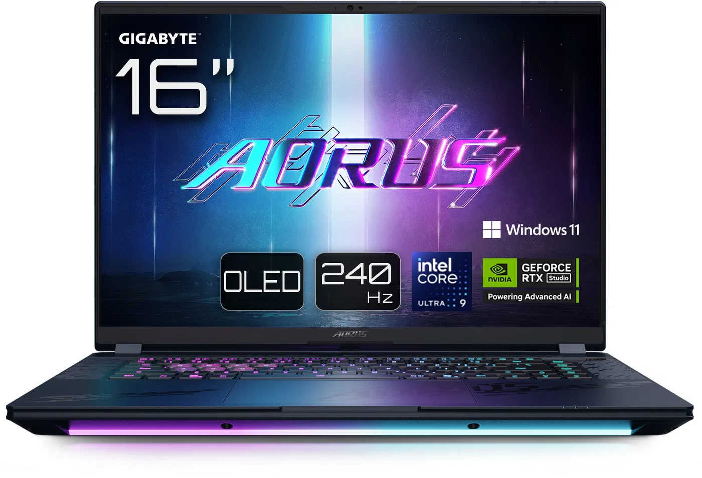 GIGABYTE AORUS Master 16 AM6H BYHC5DEE65SP, 16 Zoll Gaming Laptop, 240 Hz OLED, Core Ultra 9 275HX, RTX 5080