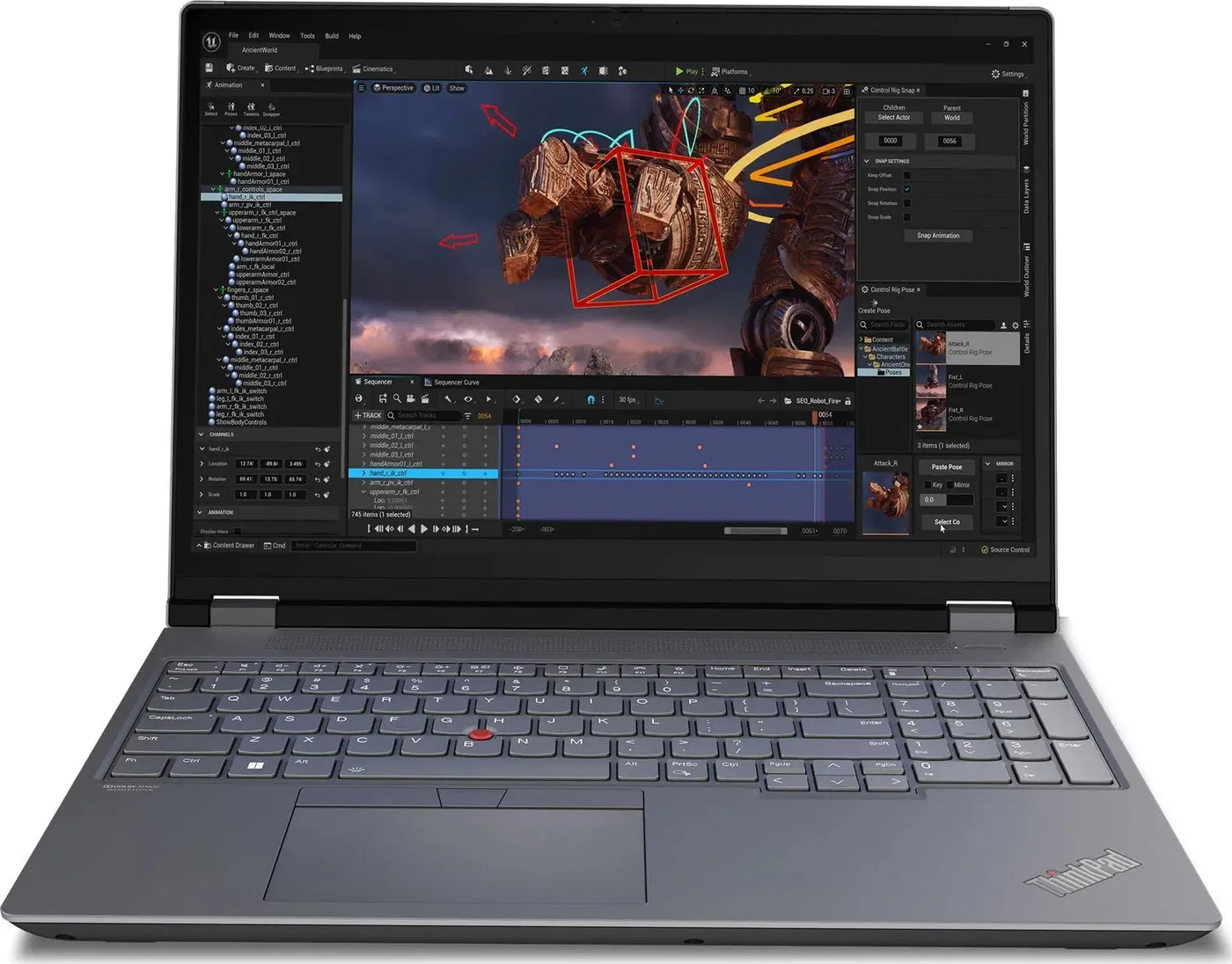 Laptop Lenovo ThinkPad P16 G2 i9-13980HX / 64 GB / 1 TB / W11 Pro / RTX 2000 Ada / 165 Hz (21FA005CGE)