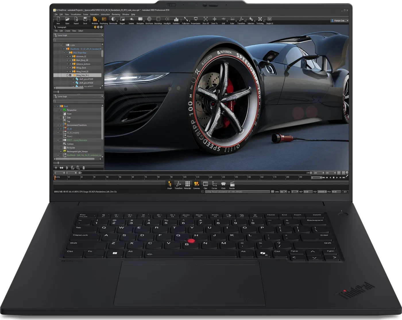 Laptop Lenovo ThinkPad P1 G7 Ultra 7 155H / 32 GB / 1 TB / RTX 1000 Ada / W11 Pro / 165 Hz (21KV001RMH)