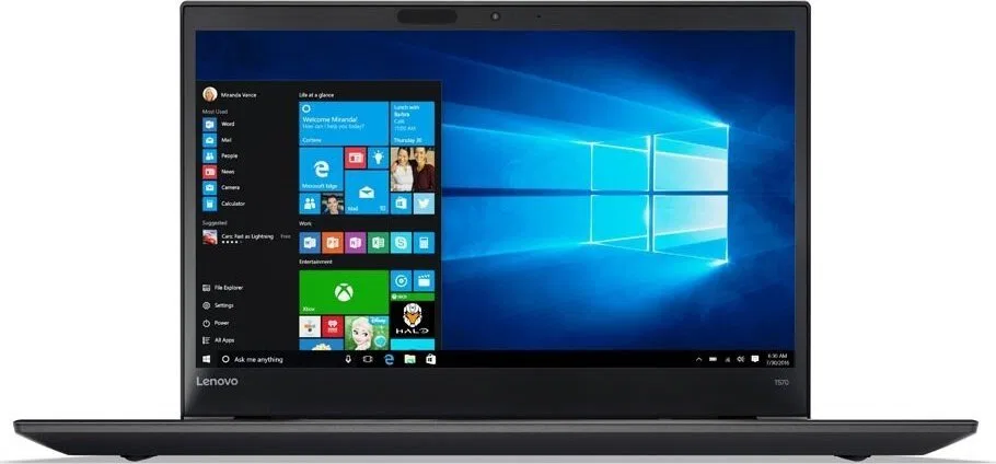 Laptop Lenovo ThinkPad T570 Core i5 6200u (6-gen.) 2,4 GHz / 16 GB / 2 TB SSD / 15,6" FullHD / Win 10 Pro