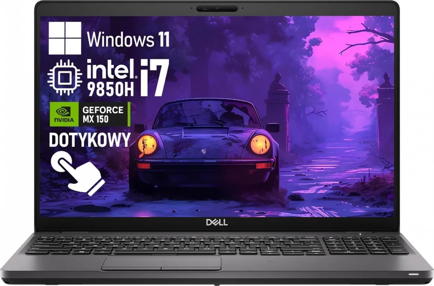 Laptop Dell Latitude 5501 i7-9850H 16GB 512GB SSD MX150 Dotyk FHD IPS W11 Pro 4G