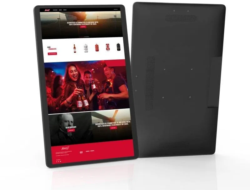 ALLNET High Performance Display 21 Zoll. Android 12. RK3588S2. NFC. PoE. HDMI In. Farbe schwarz