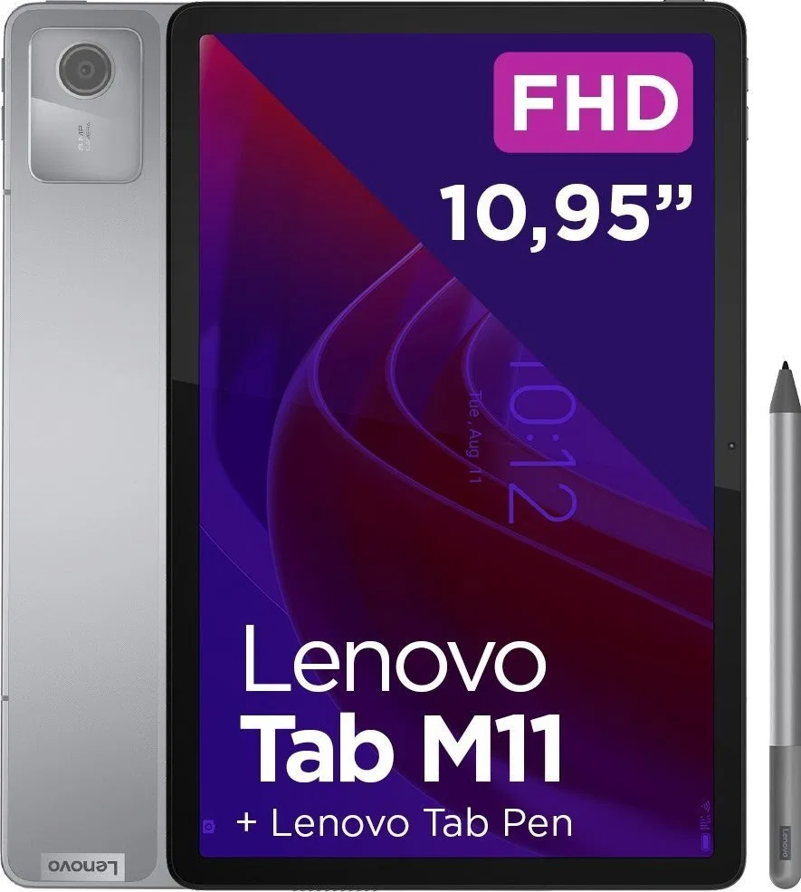 Tablet Lenovo Tab M11 11" 128 GB Szary (ZADA0134SE)