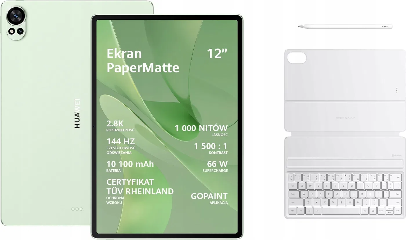 Huawei MatePad 12X 12/256GB PaperMatte WiFi zielony + klawiatura + rysik
