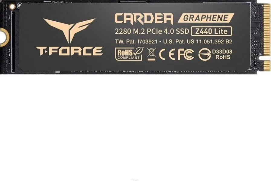 Dysk SSD TeamGroup T-Force Cardea Z440 Lite 500GB M.2 2280 PCI-E x4 Gen4 NVMe (TM8FFT500G0C129)