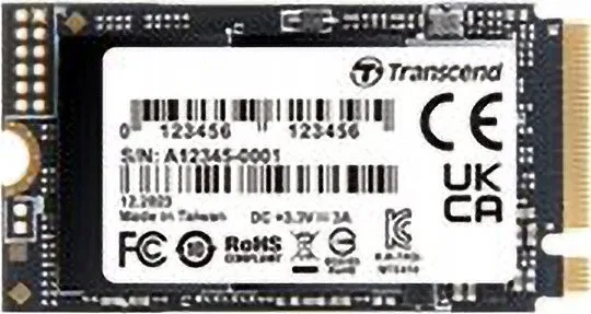 Dysk SSD Transcend 410S 1TB M.2 2242 PCI-E x4 Gen4 NVMe (TS1TMTE410S)