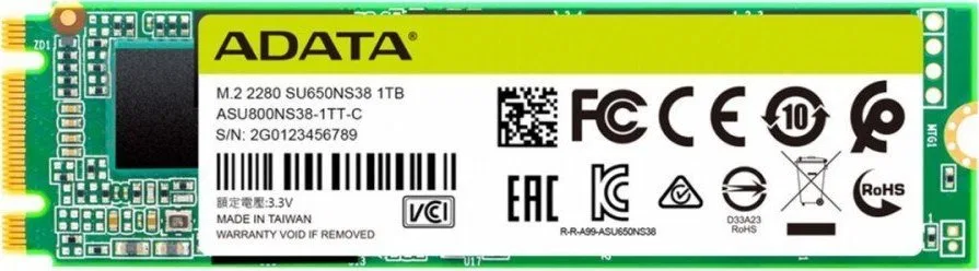 Dysk SSD ADATA Ultimate SU650 1TB M.2 2280 SATA III (ASU650NS38-1TT-C)