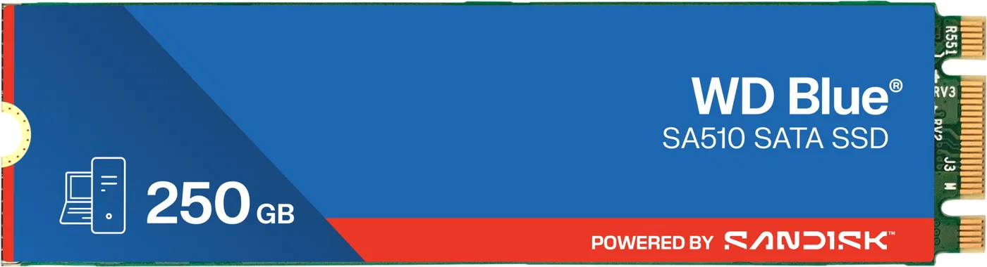 Dysk SSD WD Blue SA510 1TB M.2 2280 SATA III (WDS100T3B0B)