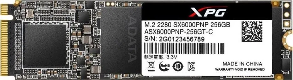 Dysk SSD ADATA XPG SX6000 Lite 256GB M.2 2280 PCI-E x4 Gen3 NVMe (ASX6000LNP-256GT-C)