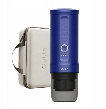 Outin - Nano Espresso Maker - Przenośny ekspres + akcesoria Ocean Blue