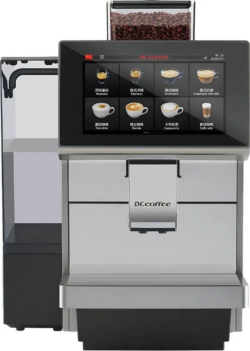 Dr. Coffee M12 Big Plus automatinis kavos aparatas - sidabrinis