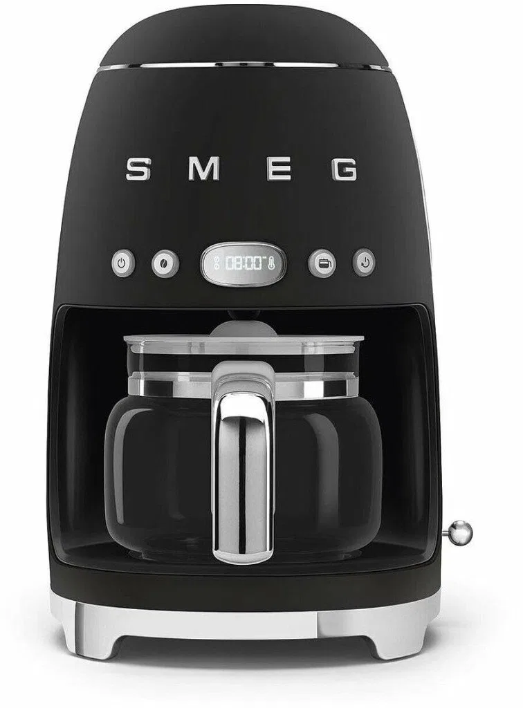 Ekspres do Kawy Przelewowy Smeg DCF02BLMEU 1050 W Czarny matowy