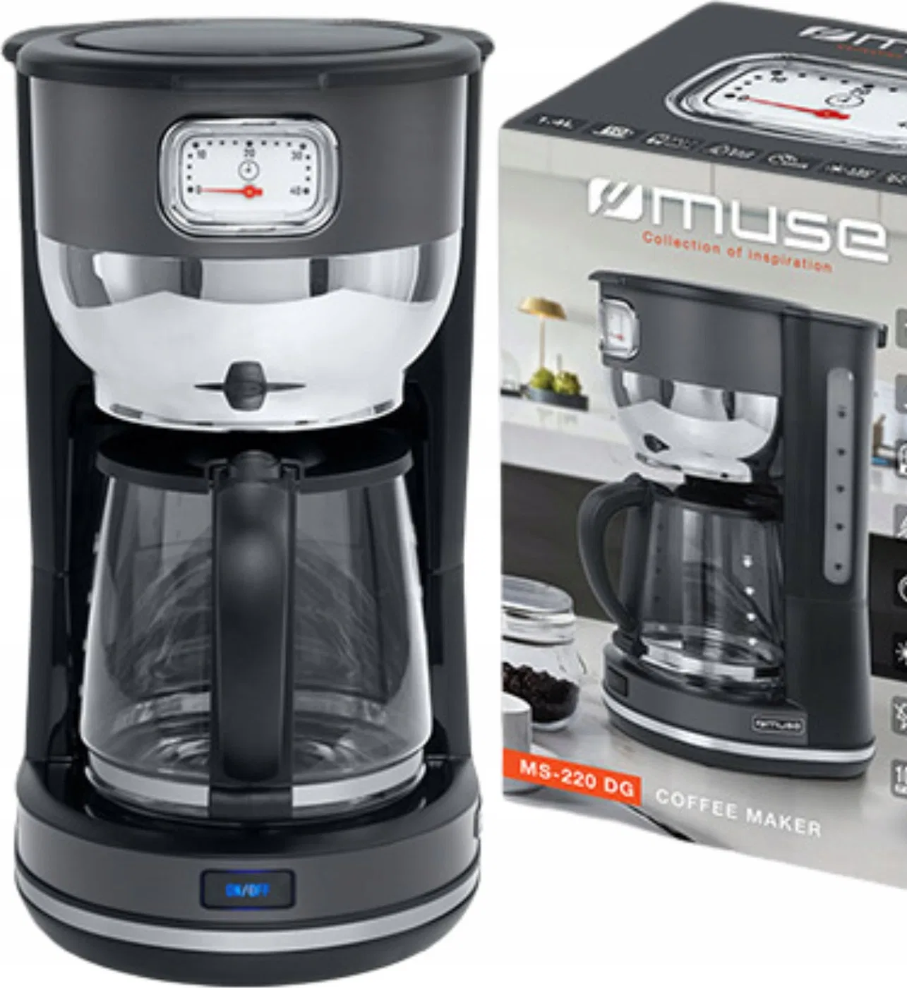 Ekspres przelewowy Muse EKSPRES PRZELEWOWY MUSE MS-220DG 1000W