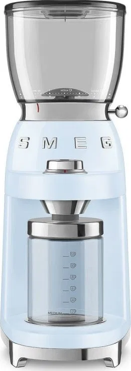 Młynek do kawy Smeg Elektryczny młynek do kawy Smeg CGF01PBEU p.błękit