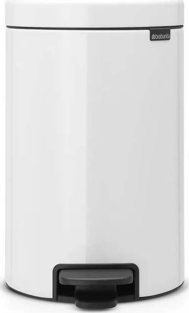 Kosz na śmieci Brabantia New Icon na pedał biały (11 19 69)