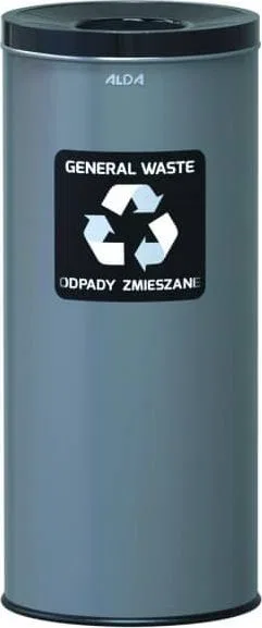 Kosz na śmieci ALDA szary (A651D-10)