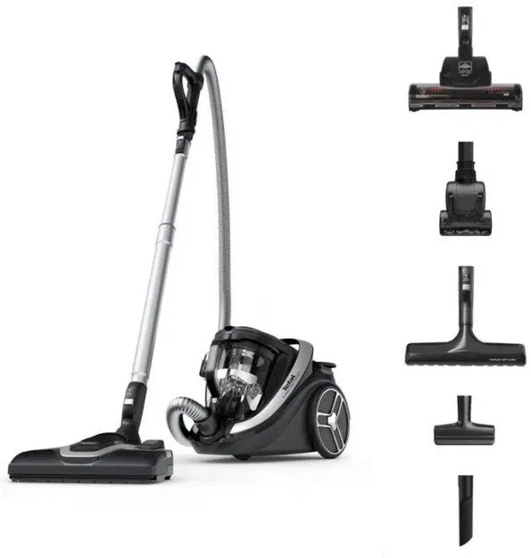 Tefal Silence Force Cyclonic Effitech  500 W  bez maisina  melna - Puteklu sucejs
