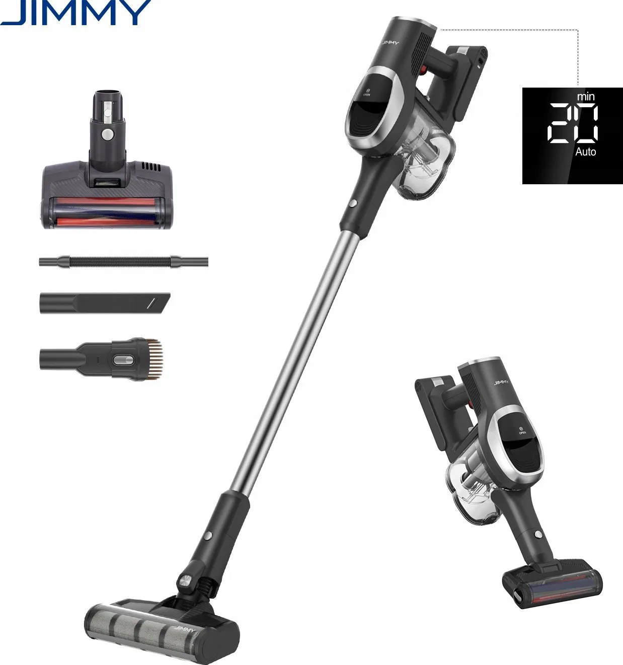 Odkurzacz Jimmy Jimmy | Vacuum cleaner | JV83 Pro | Cordless operating | Handstick and Handheld | 500 W | 25.2 V | Operating tim