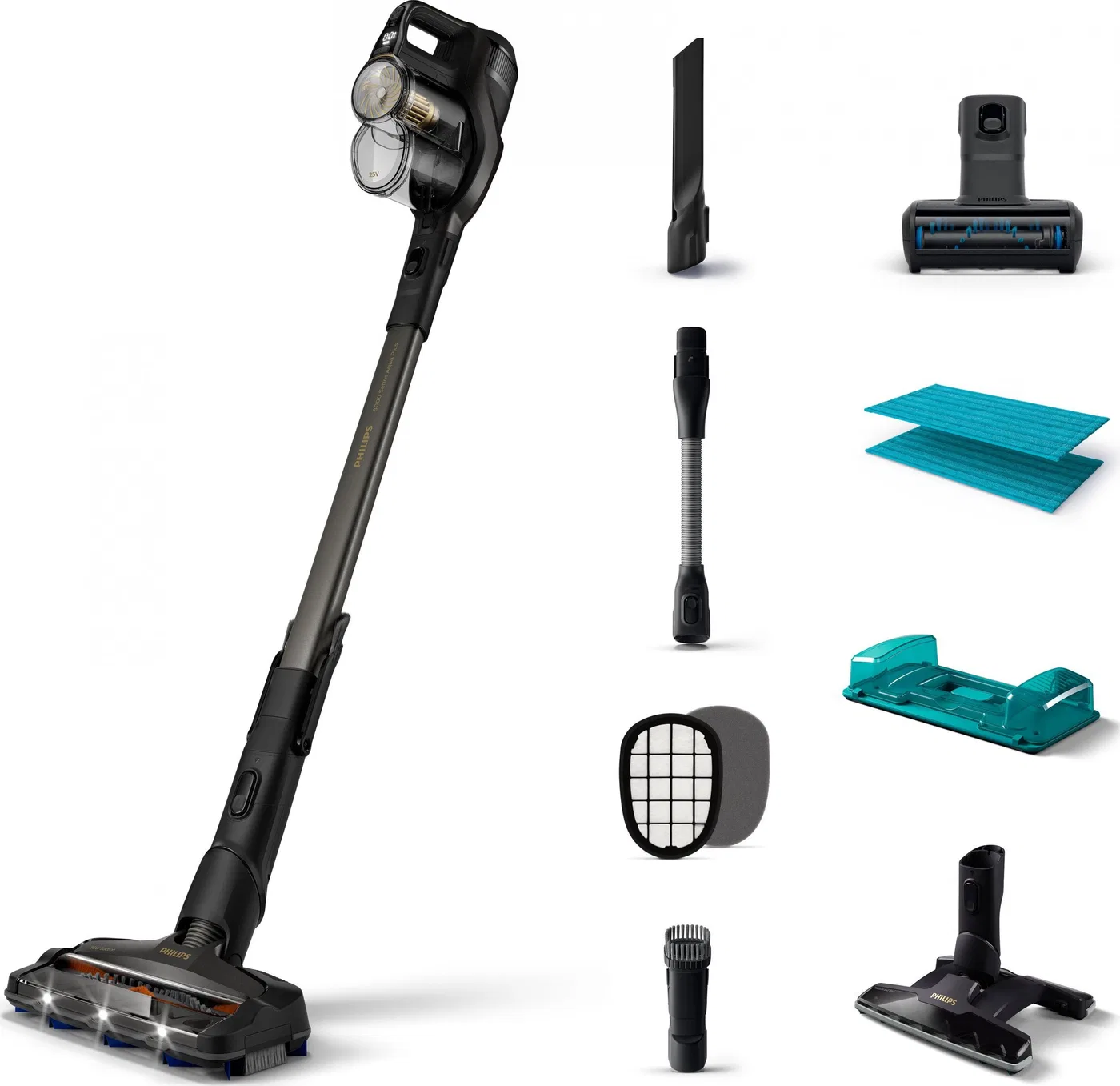 Odkurzacz pionowy Philips 8000 Aqua Plus XC8349/01